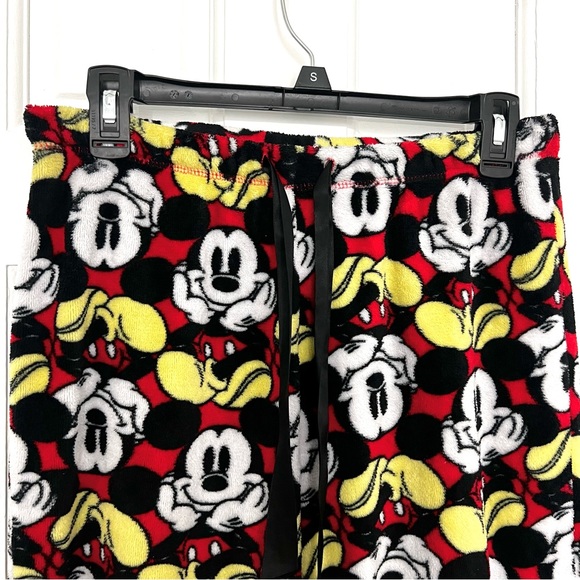 DISNEY plush pajama pants mickey mouse character soft thick fleece lounge pant - Picture 5 of 8